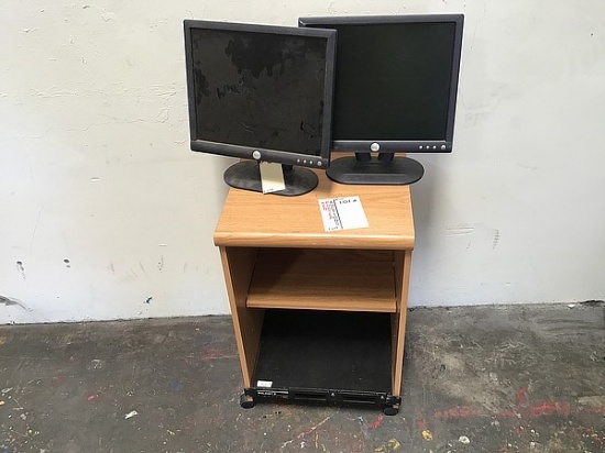 2 Dell  monitors W/ Broadcast  Shell