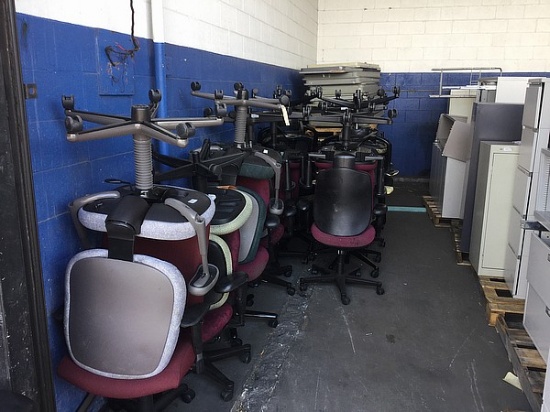 Row of Office Chairs