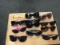 12  pairs of sunglasses