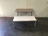 Adjustable table, table with wheels