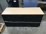 Single filing cabinet table