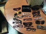 Twenty pieces of eyewear and glasses