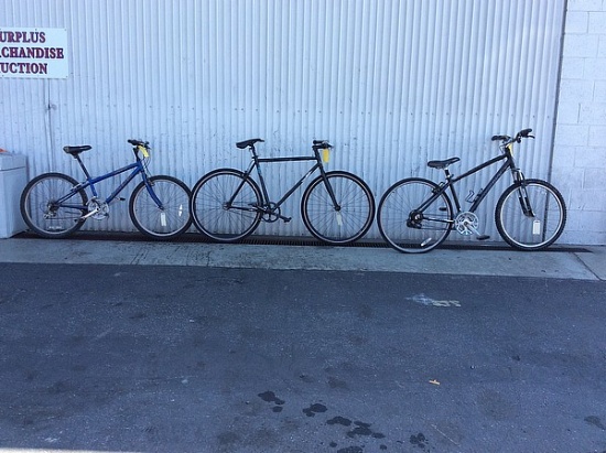 3 bikes, diamondback, no name, raleigh, Hybrid, road bike, mtn. scout