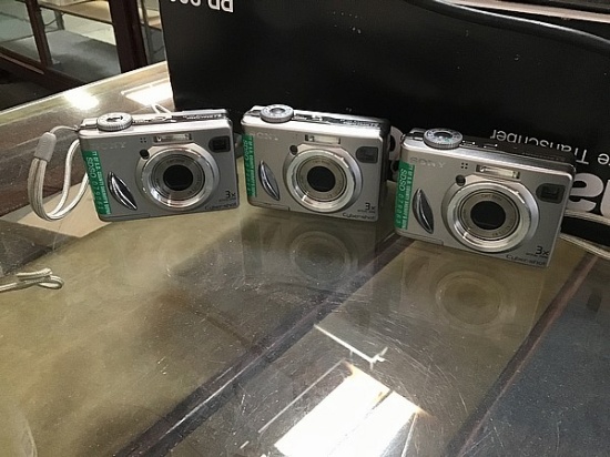 Three Sony digital cameras