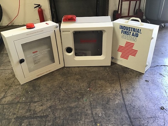To emergency alert boxes , first aid box