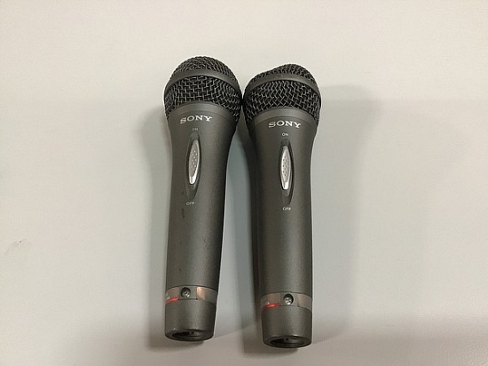 Two Sony microphone