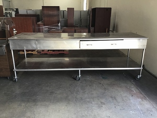 Stainless steel xl kitchen prep table