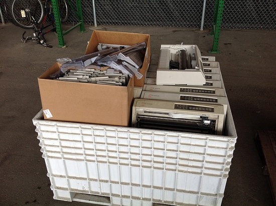 Crate of Oki microline 321 pin printer,crate not included