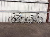 2 bikes schwinn, no name Trailway, hybrid