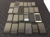 24 various brand cell phones,some have cracked screens, Possibly locked