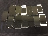 13 various iphones,some have cracked screens, Possibly locked
