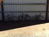 3 bikes, huffy, no name, zephyr Huffy, road bike, boardwalk