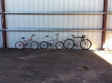 3 bikes, golden cycle, dyno, huffy Road bikes, bmx, rockit