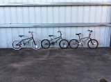 3 bikes, tony hawk, thruster, mongoose 2 bmx, rage