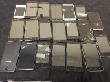 20 various cell phones,some screens cracked, Possibly locked