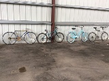 4 bikes,2 schwinn, murray, no name Hybrid, sheba, mountain scene, ten speed