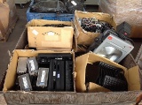 Crate of computer equipment,communicators,projector (Crate not included)