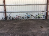 4 bikes, rallye, next, huffy, hyper Crescent, power climber, rock it, pro spinner