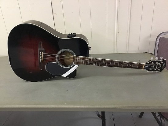 Fender Wayne Kramer royal tone acoustic electric guitar,chips,scratches Pick guard coming up on one