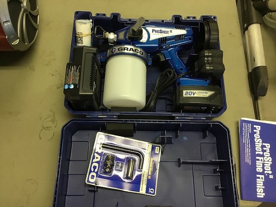 Grace proshot II cordless airless paint sprayer with case