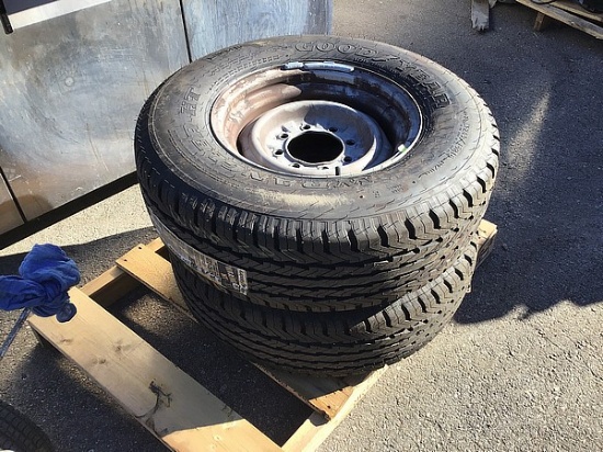 2 GOODYEAR WRANGLER HT TIRES LT245/75R16
