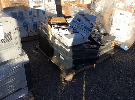 Pallet of computer equipment