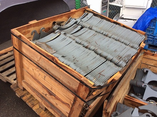 CRATE OF NIPPON SHARYO PARTS