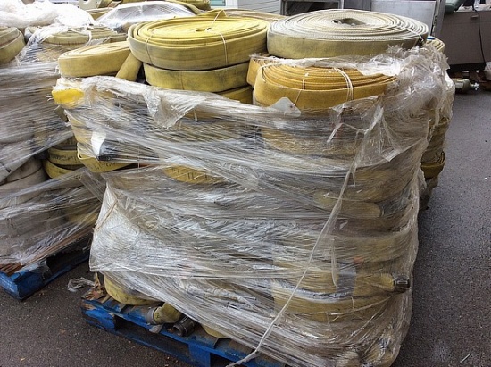 PALLET OF FIRE HOSES
