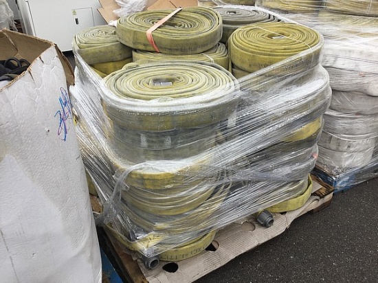 PALLET OF FIRE HOSES