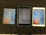 iPad mini 2,WiFi and cellular model A1490, locked, iPad mini 1,A1432,locked,cracked screen,iPad mini