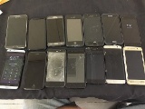 14 various cell phones,possibly locked, Activation unknown