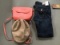 Brooks brothers cap with true religion jeans and neon orange Vera Bradley purse