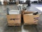Three pallets of misc metal cubicle parts (pallets not included)