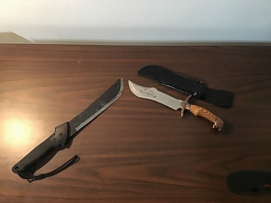 Two hunting knives