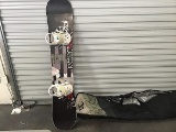 Black unity snowboard in bag