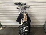 Callaway golf bag with 11 golf clubs