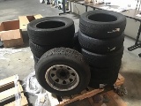 One Honda 15’ tire and rim, tires(10)