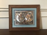 World map picture frame