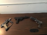 Three paintball guns (parts)