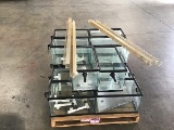 Fourteen acrylic mini tanks with water gutters (Parts)