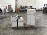 Two pallets of misc cubical metal parts