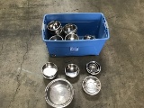 Box of assorted size dog bowls