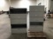 Two HON five drawer metal filing cabinets