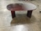 Glass top oval conference table