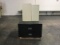 Two large five drawer file cabinets one small file cabinet