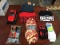 Dr schools socks, Red corvette collectible car with two t-shirts,Levi jeans Hanes five pair boxer br