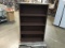 Wooden bookshelf with wood two drawer file cabinet