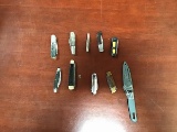 Ten assorted knives