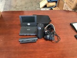 Polaroid DVD player with battery pack and Jbl speaker with Bose headphones