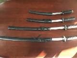 Samurai display swords